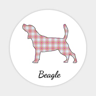 Beagle Mom Plaid Magnet